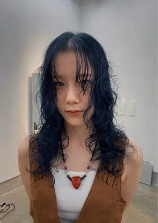 ロング カラー 佐久間 一稀のヘアスタイル