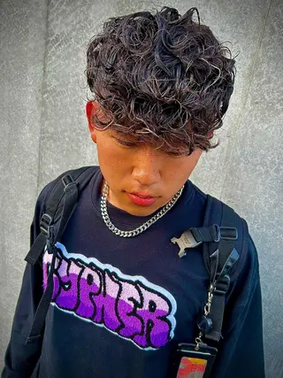 パーマ メンズ TAIYO帯広/ メンズパーマ/波巻きのヘアスタイル