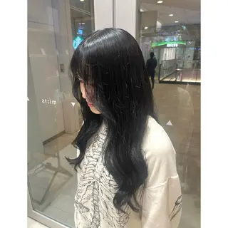 ロング カラー 💙寒色カラー / リナ🦋‪🫧のヘアスタイル