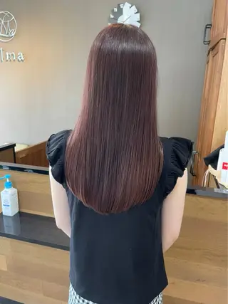 セミロング 髪質改善ストレート/ 廣瀬のヘアスタイル