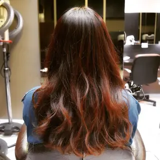ロング カラー 中川 拓弥のヘアスタイル
