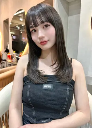 ロング ヘアアレンジ 大宮🩵縮毛矯正 レイヤー 佐藤和のヘアスタイル