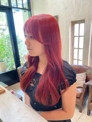 ロング カラー yuu 🪴 透明感 カラー/メンズパーマのヘアスタイル