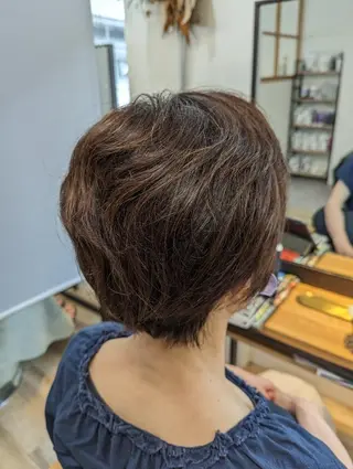 カラー ショート Kokeshi/吹上 /Rymlhairのヘアスタイル