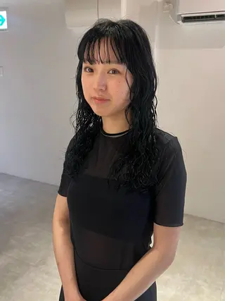 ミディアム パーマ io濱川 遥のヘアスタイル