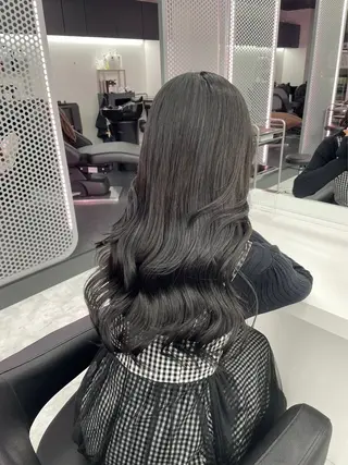 セミロング カラー ヘアアレンジ Over hair_ misakiのヘアスタイル