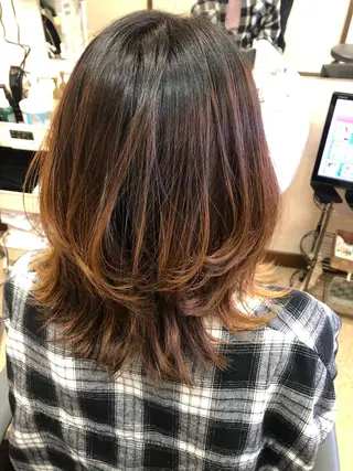 ミディアム 石塚 浩のヘアスタイル