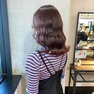セミロング カラー otoha✳︎ くすみ艶カラーのヘアスタイル