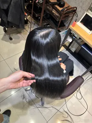 ロング カラー 🩵レイヤー✖︎ 髪質改善🩵リョウヤのヘアスタイル