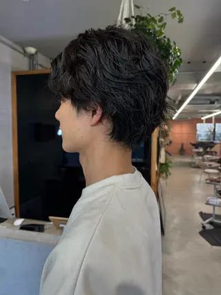 パーマ メンズ 鶴井 美空のヘアスタイル