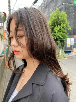 ロング 松井美樹/似合わせ ガーリー・韓国のヘアスタイル