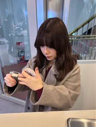 ミディアム カラー misuzu/名古屋 /酸性ストレート🎀のヘアスタイル