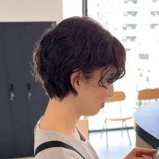 ショート SNSモニター募集！ くせ毛特化/大村のヘアスタイル