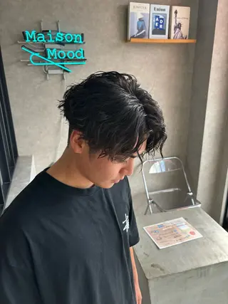 パーマ メンズ 長谷川 湧のヘアスタイル