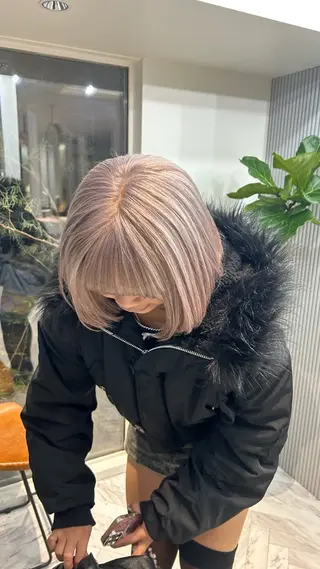 ショート カラー じゅわっと暖色カラー 🍊Moemiのヘアスタイル