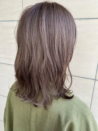 ミディアム カラー ヘアアレンジ 溝口 ひなこのマツエク・マツパデザイン