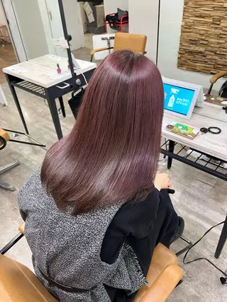 セミロング カラー 💜垢抜けメンズパー マ💜Sakuraのヘアスタイル