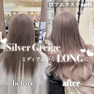 ロング カラー ANKH CROSS 🦋mako🦋のヘアスタイル