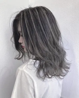 ミディアム カラー ヘアアレンジ GiseL天神カラー 髪質改善/ブリーチのヘアスタイル