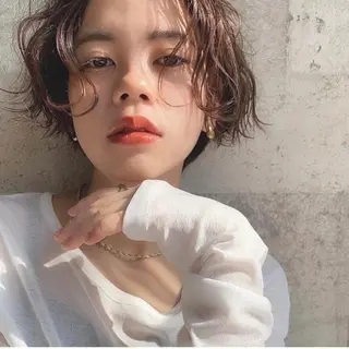 ミディアム メンズ 川﨑 蓮二 透明感カラーのヘアスタイル