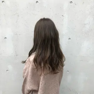 ロング カラー 酸性縮毛矯正🧴韓国 レイヤー/髪質改善のヘアスタイル