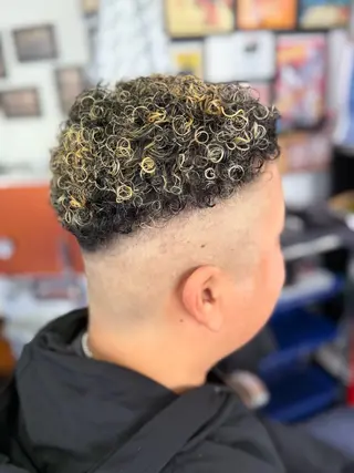 ショート カラー パーマ メンズ パピプ理容室-三浦散髪倶楽部-所属・パピプ理容室 三浦海岸のヘアスタイル