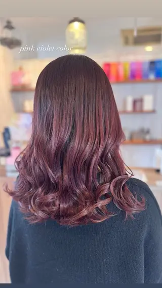 セミロング 古澤 あかねのヘアスタイル