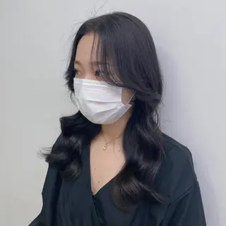 ミディアム カラー ヘアアレンジ 💖韓国ヘアの匠 💖TAKUMI💖のヘアスタイル