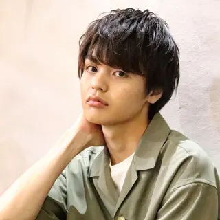 ミディアム メンズ 川端 智治のヘアスタイル