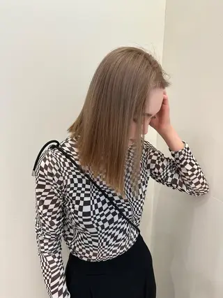 ミディアム unique 松原吹季のヘアスタイル