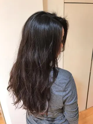 セミロング ロング パーマ タジマ ヤスヒサのヘアスタイル