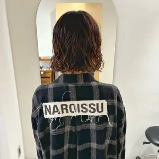 ミディアム カラー お洒落パーマ/ボブ ❄️Tomoka❄️のヘアスタイル