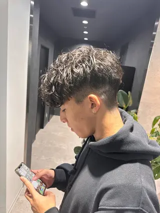 ショート カラー パーマ メンズ 【メンズサロン】 BLUCK 横浜のヘアスタイル