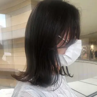 ミディアム 韓国ヘア 🇰🇷 RUKA 🩵🤍のヘアスタイル