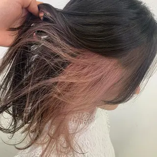 ミディアム カラー ヘアアレンジ TSUNA 🌙 Lim 五反田のマツエク・マツパデザイン