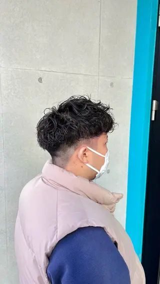 ショート パーマ メンズ 湘南のパーマ職人 🔥清水琉葵🔥のヘアスタイル