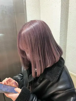 ミディアム カラー ブリーチカラー 🩵MIZUKIのヘアスタイル