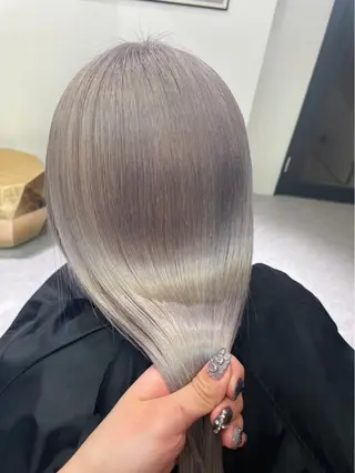 セミロング カラー カットモデル様無料 💎saaya💎のヘアスタイル