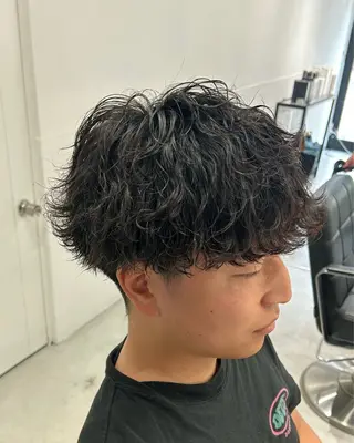 ショート パーマ メンズ fifth/メンズ パーマ/川﨑泰就のヘアスタイル