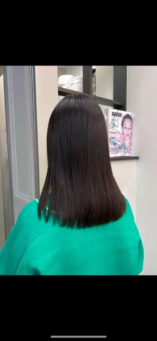 セミロング カラー ヘアアレンジ 熊本市東区 /Ririkaのヘアスタイル