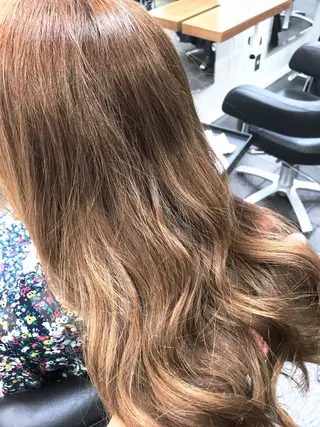 ロング カラー デジタルパーマ💫/ 似合わせカット✂️のヘアスタイル
