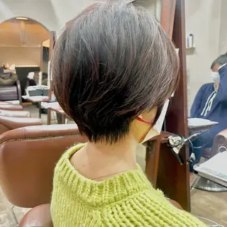 ショート 白髪ぼかし/ショート 福原ないとのヘアスタイル