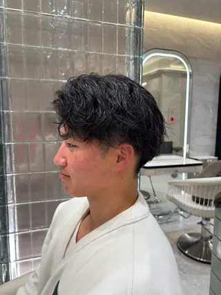 パーマ メンズ Cloe 中目黒【クロエナカメグロ】所属・ハイトーン/暖色 カラー/maoのヘアスタイル