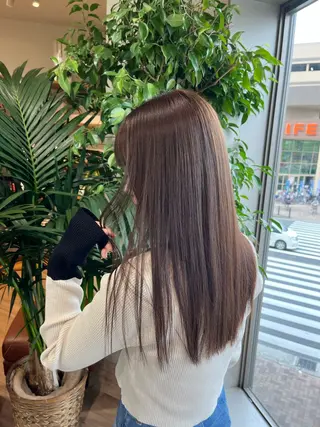 ロング カラー 暖色カラー/美髪矯正 /フクダ モエ🐿のヘアスタイル