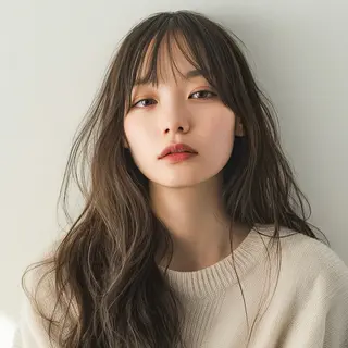 ロング カラー Attrait .のヘアスタイル
