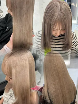 カラー 透明感ベージュ🎀 Anju/渋谷🎀のヘアスタイル