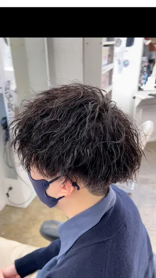 ショート パーマ メンズ dot.グループ指名 No.1橋本滉太のヘアスタイル