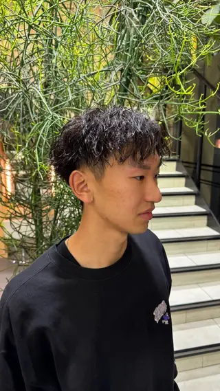 メンズ メンズパーマ特化 ふうきのヘアスタイル