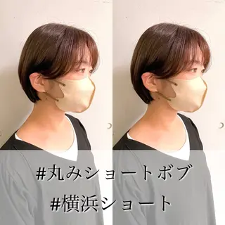 ショート カラー ショート/ボブ/ 透明感カラー/ほのかのヘアスタイル