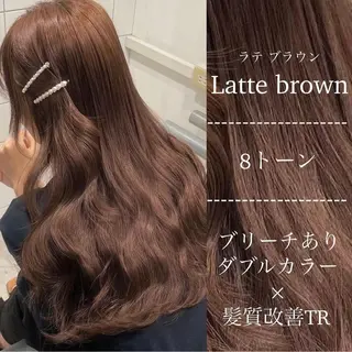 カラー 🤍ブリーチなし ブラウンhimi🤍のヘアスタイル